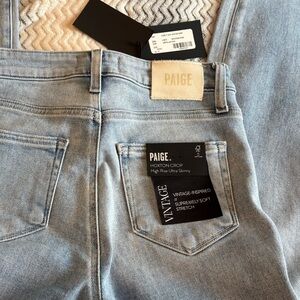 PAIGE High Rise Jeans in Light Blue